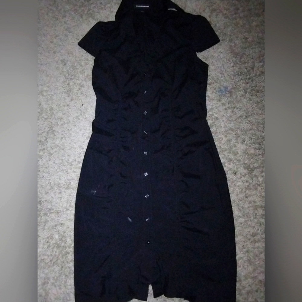 Black button down Express dress size 2